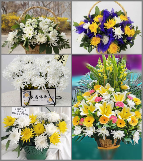 北京房山区周口店地区长流水村白事提篮配送